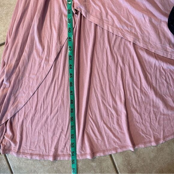 NWOT FREE PEOPLE BEACH BOHO JUPITER ROSE OFF SHOULDER FRONT SLIT MAXI SUNDRESS S - Picture 9 of 13